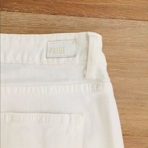 Paige White Stretch Denim Jeans